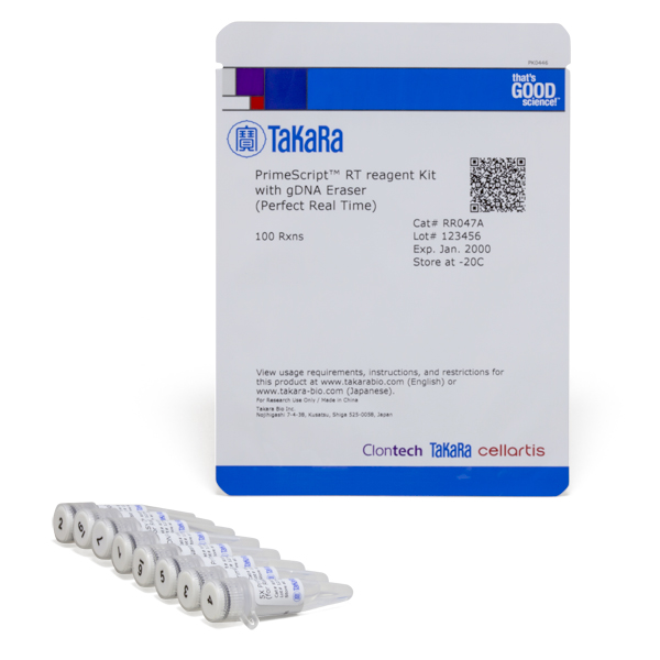 RR047B: PrimeScript RT Reagent Kit with gDNA Eraser (Perfect Real Time)