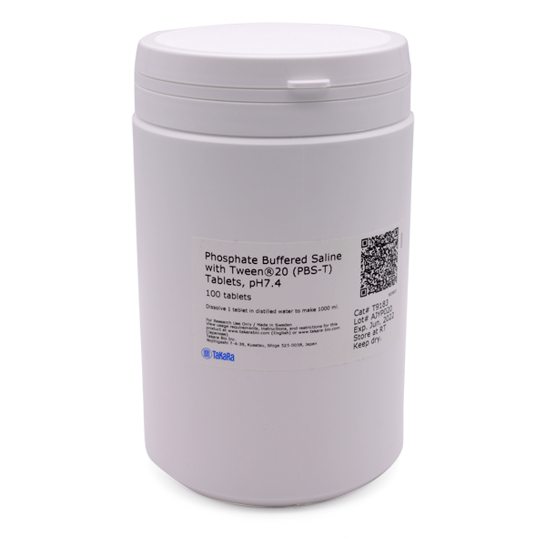 T9183: Phosphate Buffered Saline with Tween 20 (PBS-T) Tablets, pH7.4