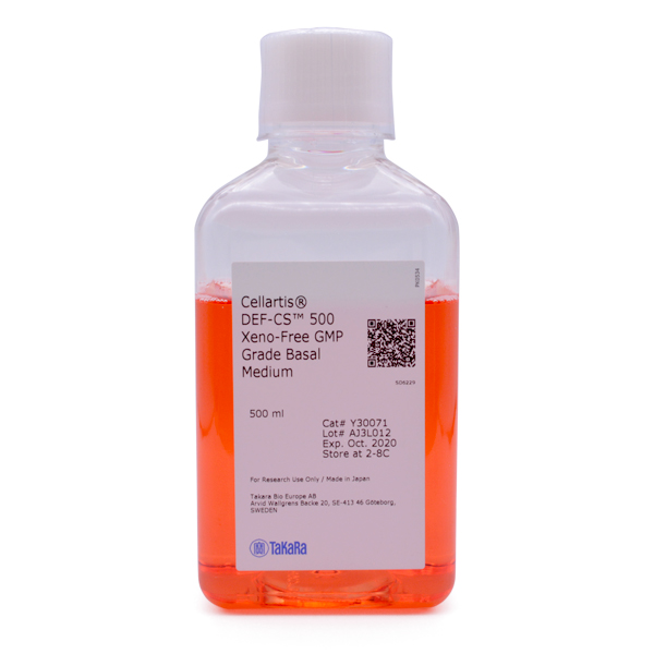 Y30071: Cellartis DEF-CS 500 Xeno-Free GMP Grade Basal Medium