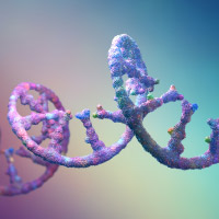 Decorative image of mRNA
