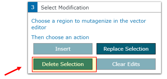 Select modification window