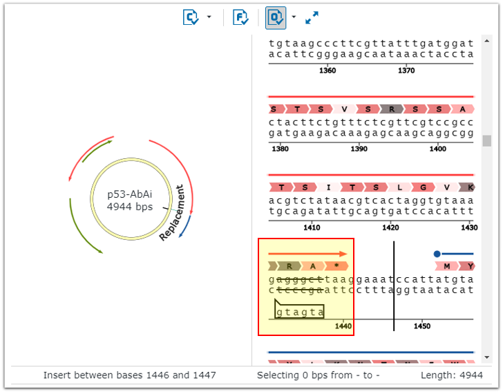 Vector sequence window