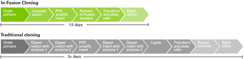 In-Fusion workflow comparison
