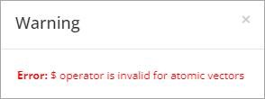 Error pop-up screenshot