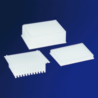 Accessory plasticware for nucleic acid purification using 8-well strip and 96-well plate high throughput applications
