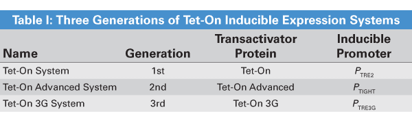 Three generations of Tet-On System vectors
