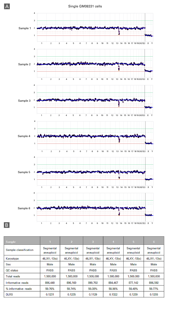 Single-cell CNV analysis using the Embgenix GT-omics Kit and Embgenix Analysis Software