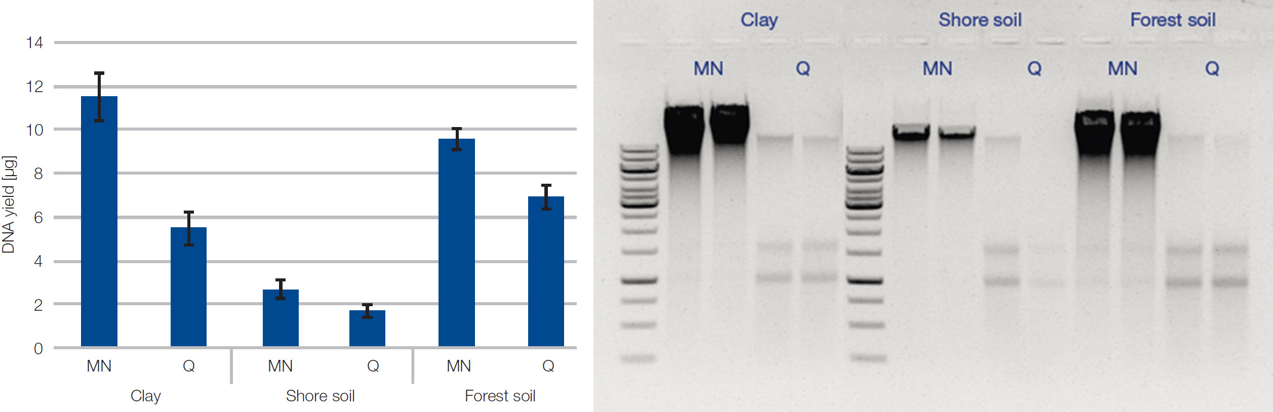 NucleoBond RNA Soil enables efficient parallel DNA isolation
